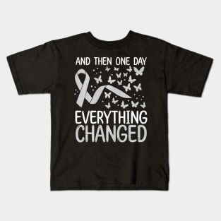 Glioblastoma Awareness  Brain Tumor Movement Kids T-Shirt